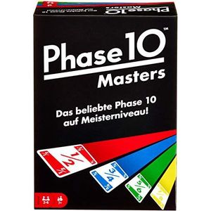 Mattel Games Phase 10 Masters kaartspel voor 2 tot 6 spelers, speeltijd ca. 60 tot 90 minuten vanaf 7 jaar, Duitse versie FPW34