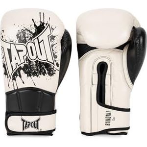 Tapout Bandini 960007 Paire de gants de boxe en cuir Écru/noir 14 oz