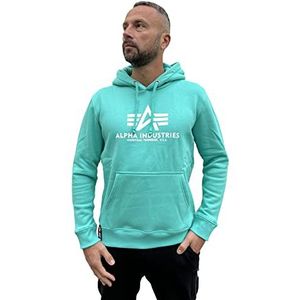 ALPHA INDUSTRIES Basic Hoodie voor heren, Turkoois