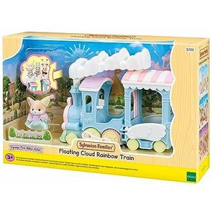 Sylvanian Families 5702 Wolken Regenboogtrein- 1 Fluweelzachte Baby Speelfiguur