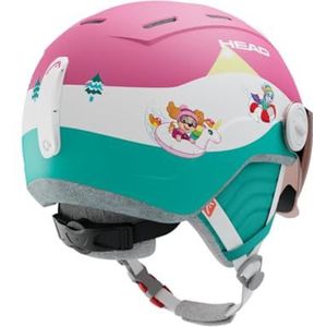 HEAD MAJA Visor Paw Patrol Ski- en snowboardhelm met vizier, motief Paw Patrol, roze/turquoise