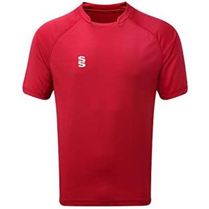 Surridge Sports Gaming overhemd voor heren, opstaande kraag, Rood