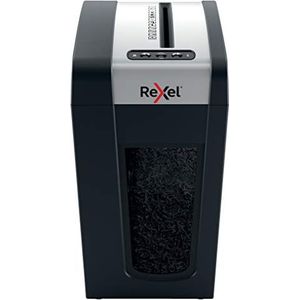 Rexel 2020133 Secure MC6-SL Whisper Shred Papiervernietiger met microbeveiliging, P5, capaciteit 6 vellen, 18 liter, afneembare mand