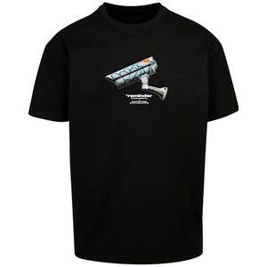 Mister Tee T-shirt surdimensionné CCTV pour homme, Noir, XL
