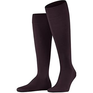 FALKE ClimaWool M KH Thermo-gereguleerd, effen, 1 paar lange herensokken (3 stuks), Rood (Barolo 8596)