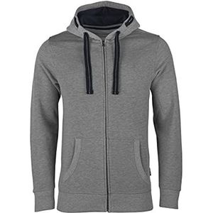 Men´s Hooded Jacket met ritssluiting Grey Melange - S