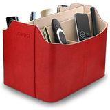 Londo Afstandsbediening organizer van leer met sleuf voor tablet (rood), eenheidsmaat