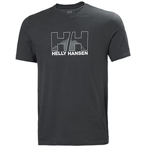 Helly Hansen Heren T-shirt Nord Graphic, 981 Ebony