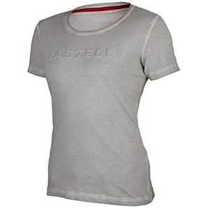 castelli Bassorilief W Tee Dames T-shirt, Grijs, XL
