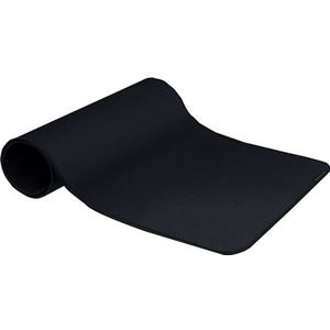 Razer Strider Hybride muismat met zachte basis en soepel glijden: stevig glijvlak, antislip onderkant, oprolbaar en draagbaar, stralingsbestendig, genaaide randen, bestand tegen