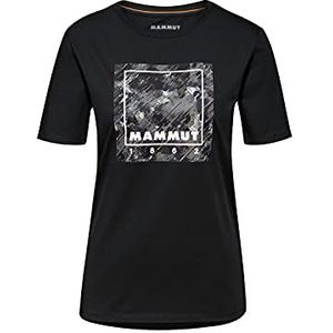 Mammut grafisch dames t-shirt, zwart.