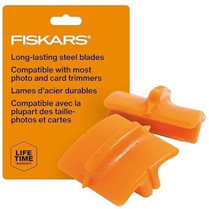 Fiskars Origineel reservemes voor snijmachines, 2 stuks, recht gesneden, oranje, 1003868