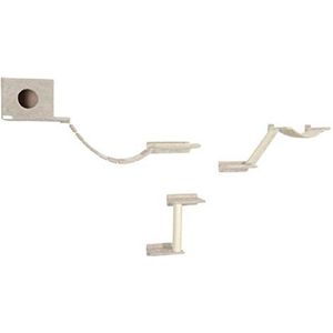 Kerbl 81635 Maxi-Pet Mount Everest Klimwand Voor Katten, Beige, 9-Delig