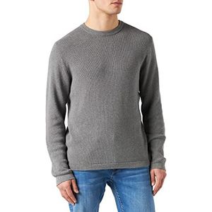 SELECTED FEMME Slhrocks Ls Knit Crew Neck G Noos Sweater voor heren, Mengsel van middelgrijs grijs.