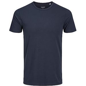 JACK & JONES Basic T-shirt met ronde hals voor heren, Navy Blauw