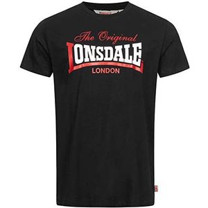 Lonsdale Aldingham T-shirt voor heren, zwart.