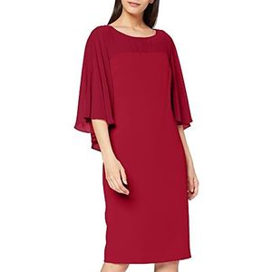 Gina Bacconi Cocktailjurk voor dames, cr�êpe en chiffon, Pruim