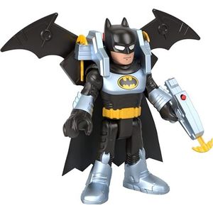 Imaginext Batman Batglider DC Super Friends, figuur XL (25 cm) met launcher, voor kinderen vanaf 3 jaar, HVY12