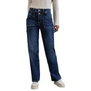 Street One A378311 Jeans voor dames, casual fit, Donkerblauw willekeurig gewassen