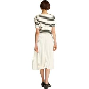 TOMMY HILFIGER Fluid Pleated Pull on Midi Skirt Ww0ww43886 Vloeiende geplooide midi-rok WW0WWW43886 dames, Geel (ivoor bloemblaadje)