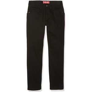 Gol 5 pocket stretch jeans voor jongens, rechte pasvorm, Zwart (2)