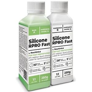 Siliconenrubber voor snelle vormen 1:1 R PRO FAST, ideaal voor het gieten van hars, gips en andere materialen (500 gr)