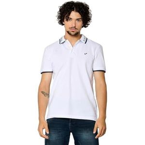 KAPORAL Regio Kaporal Poloshirt voor heren, regular fit, korte mouwen, polokraag, model Regio, kleur wit, maat XL heren (1 stuk), Wit., S