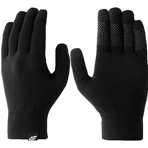 4F Gloves Cas U012 Jeans, Deep Black, L/XL Unisex, Deep Black, L-XL, Zwart