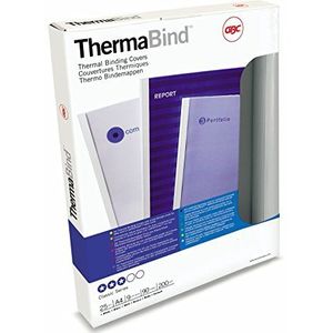 GBC 45440 Standaard thermische binddeken, 3 mm, wit, 25 stuks