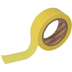 Masking Tape Washi Geel 15 mm x 10 m Serie glad Basic