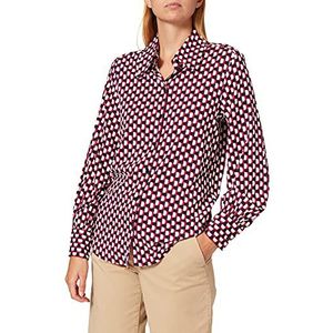 Seidensticker Damesblouse - regular fit - vloeiende hemdblouse - hemdkraag - lange mouwen - viscosemissie, Rood