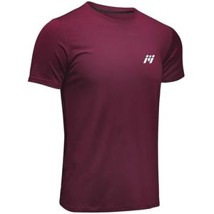 MEETWEE Sportshirt voor heren, basislaag, korte mouwen, hardloop-T-shirt, fitnesskleding, rood, XXL, Rood