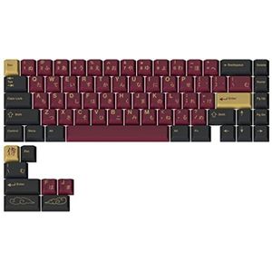 DROP + Redsuns GMK Red Samurai keycapset voor 65% toetsenborden compatibel met Cherry MX Switches en klonen (65% 75 toetsen kit)