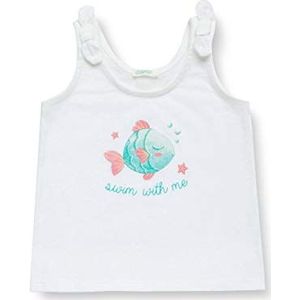 United Colors of Benetton canotta baby tanktop voor meisjes, Wit (Bianco 101)