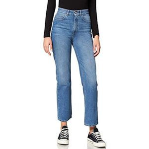 BOSS Straight Crop 2.0 damesjeans, Blauw