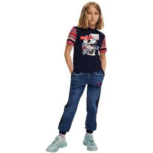 Desigual TS_Minnie_Flower T-shirt pour fille, bleu, 6 ans