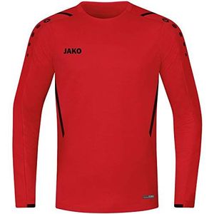 JAKO Uniseks sweatshirt 8821 (1 stuk), Rood/Zwart