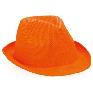 eBuyGB Panama Trilby Fedora Sun Bowler Unisex hoed vakantie kostuum party jazzspel, Oranje