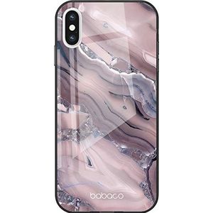 Babaco Marble beschermhoes van gehard glas voor iPhone X/XS - perfect aangepast aan de vorm van de smartphone