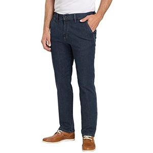 Pioneer robert heren broek, stonewash donkerblauw