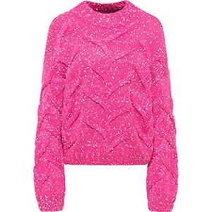IZIA Gebreide trui voor dames (1 stuk), Roze en wit