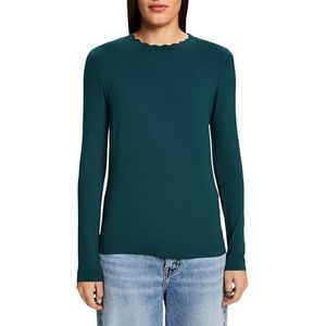 ESPRIT 103eo1k309 T-shirt voor dames, Emerald Groen