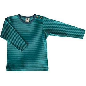 Leela Cotton Shirt met lange mouwen, Donaublauw/Lapis T-Shirt Kids Unisex, Donau blauw