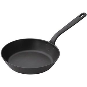 KUHN RIKON Black Star ijzeren pan 24 cm duurzame ijzeren pan voor schoon koken, inductie, ovenvast