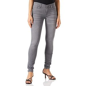 7 For All Mankind The Skinny Jeans voor dames, grijs.