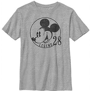 Disney Mickey and Friends Jongens T-Shirt Mickey Mouse Legend 28 Grijs Meliert Athletic XS, atletisch grijs gemêleerd