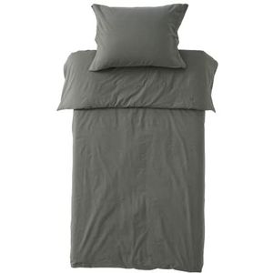 Ellos Home Juliette dekbedovertrek - Oeko Tex® Standard 100 gecertificeerd biologisch katoen - groen, 240 x 220 cm