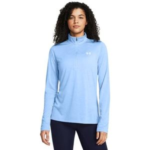 Under Armour Tech Twist trainingspak voor dames met halve ritssluiting, Horizontaal/Wit