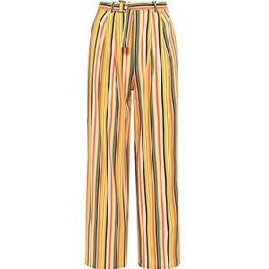corbridge Pantalon à rayures pour femme 17723657-CO04, abricot multicolore, taille M, abricot multicolore, M