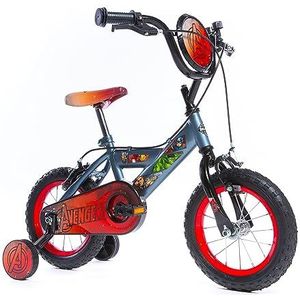 Huffy Avengers Jongensfiets, 30,5 cm, 3-5 jaar, 98-112 cm, grijs en rood ft Hulk, Iron Man + Thor